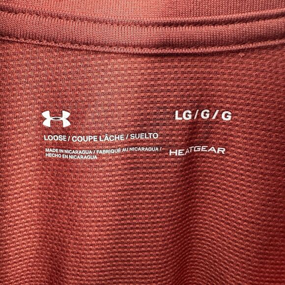 Under Armour Shirt Mens L Heatgear 1/2 Zip Tech Pullover Lightweight Base Layer - Picture 14 of 15